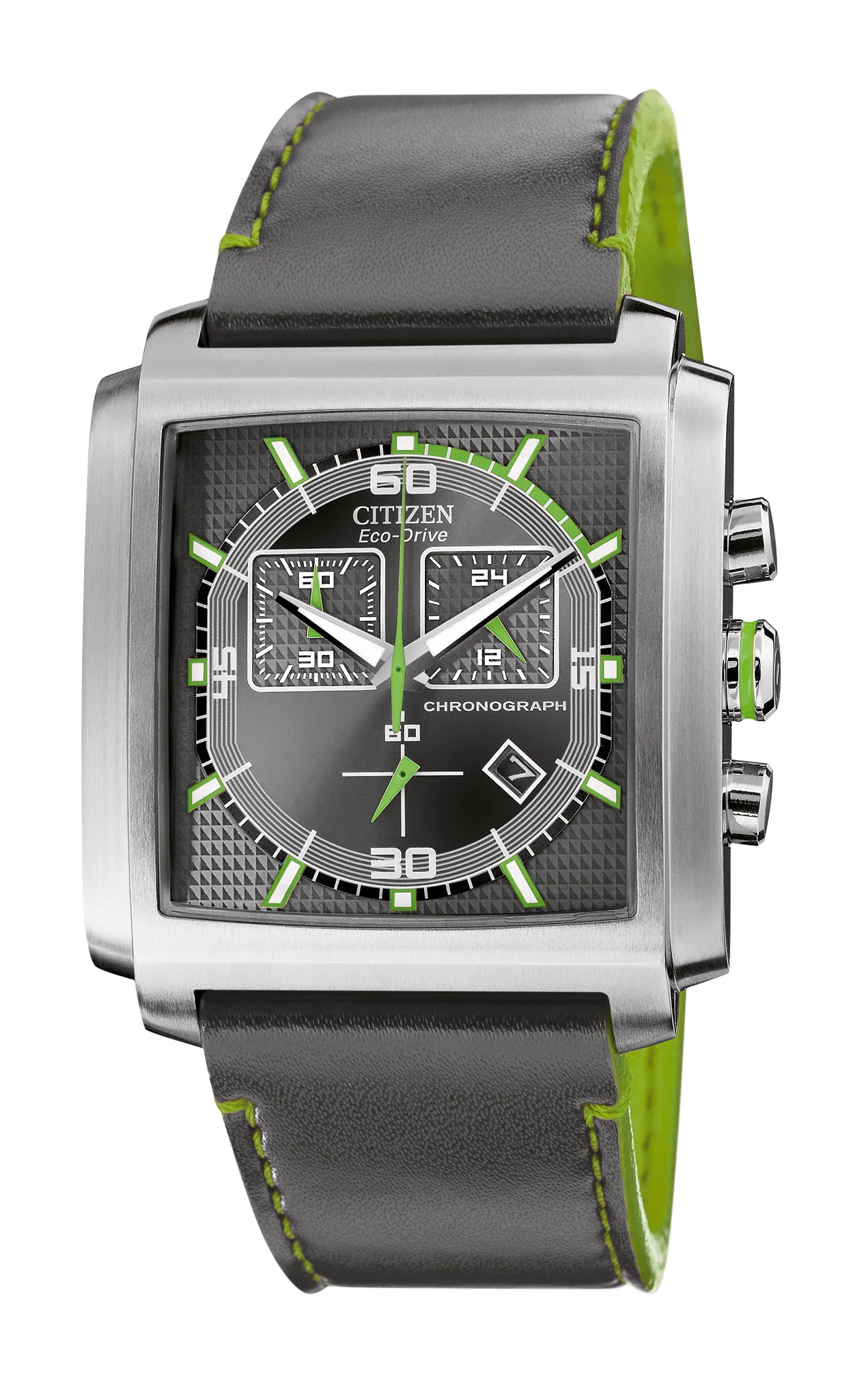 MFD - Multi-Function Display Gray Dial Leather Strap AT2210-01H